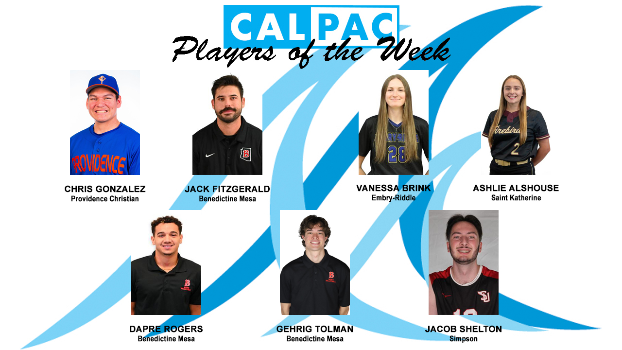 Cal Pac Selects Players of the Week for March 18